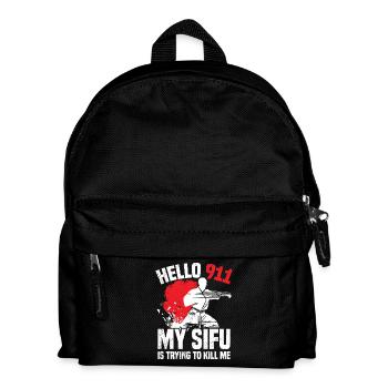 Wing Chun Kostümlehrer Kung-Fu-Flügel - Kinder Rucksack - Schwarz - Vorne