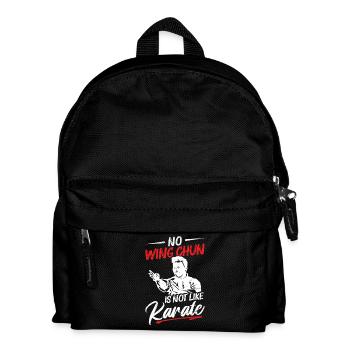 Wing Chun Ausbilderausbildung Kampfsportflügel - Kinder Rucksack - Schwarz - Vorne