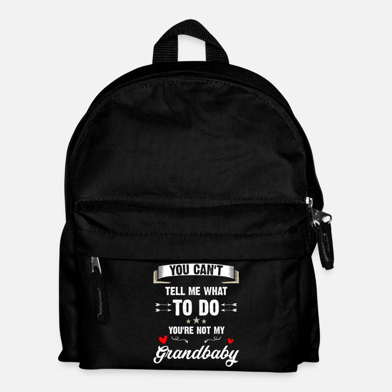 Grandbaby Sass Slogan Tee - Kids' Backpack - black