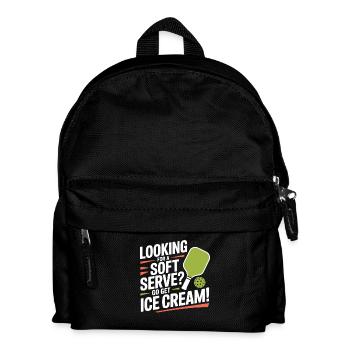 Pickleball Spieler Looking For Soft Serve Dinking - Kinder Rucksack - Schwarz - Vorne
