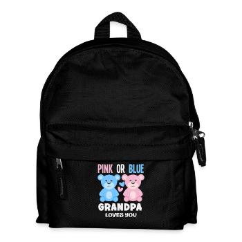 Rose ou bleu grand-père t’aime - Sac à dos Enfant - noir - Devant
