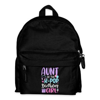 Aunt Of The K Pop Birthday Girl - Kinder Rucksack - Schwarz - Vorne