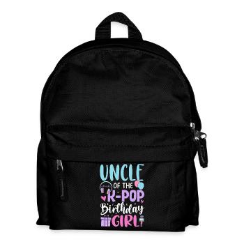 Uncle Of The K Pop Birthday Girl - Kids' Backpack - black - Front