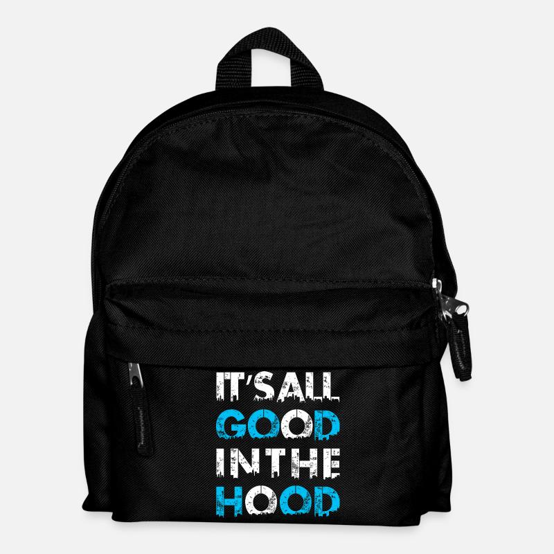 In the Hood – Gute Vibes Skyline - Kids' Backpack - black