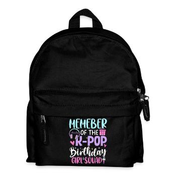 Member Of The K Pop Birthday Girl - Kinder Rucksack - Schwarz - Vorne