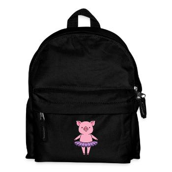 Petit cochon mignon en tutu - Sac à dos Enfant - noir - Devant