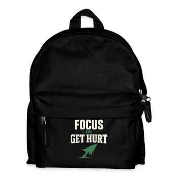 lumberjack therapy, logger therapy humor, - Kids' Backpack - black - Front