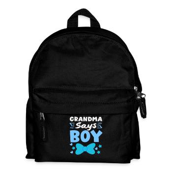 Grandma Says Young Gender Reveal Party - Kids' Backpack - black - Front