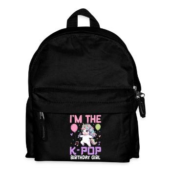 I'm The K Pop Birthday Girl - Kinder Rucksack - Schwarz - Vorne