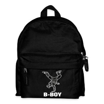 Breakdance B-Boy Streetdance Hip Hop - Kinder Rucksack - Schwarz - Vorne
