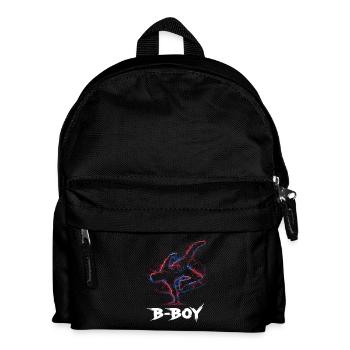 Breakdance B-Boy Streetdance Hip Hop - Kinder Rucksack - Schwarz - Vorne