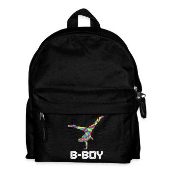 Breakdance B-Boy Streetdance Hip Hop - Kinder Rucksack - Schwarz - Vorne