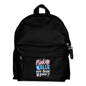 Rose ou bleu Révélation du genre - Sac à dos Enfant - noir - Devant
