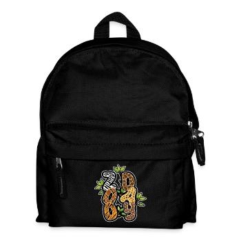 Tiere Zoo Party Dschungel Zoo Tag Safari - Kinder Rucksack - Schwarz - Vorne