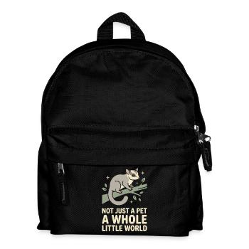 Sugar Glider Mom Exotic Pet Lover - Kids' Backpack - black - Front