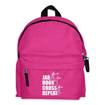 Jab Hook Cross Repeat - Kinder Rucksack - Fuchsia - Vorne