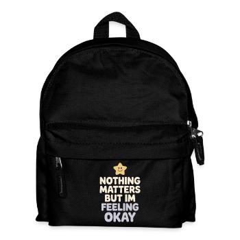 Humour existentiel, nihilisme, humour, - Sac à dos Enfant - noir - Devant