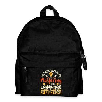 Électricien, technicien en électronique, électricien - Sac à dos Enfant - noir - Devant