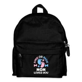 Rose ou bleu Maman t’aime Révélation du genre - Sac à dos Enfant - noir - Devant