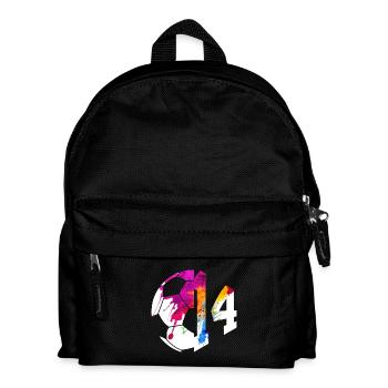 NR. 14 FUßBALLER NUMMER 14 FUßBALL 14. GEBURTSTAG - Kinder Rucksack - Schwarz - Vorne