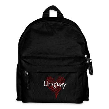I love Uruguay, heart Uruguay - Kids' Backpack - black - Front