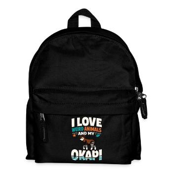 Amoureux d’Okapi Animaux Animaux rares Amour de la faune - Sac à dos Enfant - noir - Devant