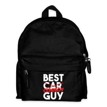 Bester Cowboy-Typ lustiger Western-Slogan - Kinder Rucksack - Schwarz - Vorne