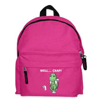 Lustiger T-Rex-Dinosaurier: Na ja, Mist. - Kinder Rucksack - Fuchsia - Vorne