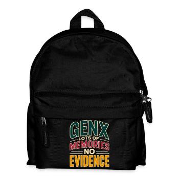 GenX Erinnerungen – Keine Beweise - Kinder Rucksack - Schwarz - Vorne