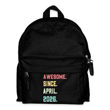 Awesome Since April 2026 - Kids' Backpack - black - Front