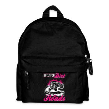 UTV Off Road Girl Woman 4 Wheeler Side by side - Kinder Rucksack - Schwarz - Vorne
