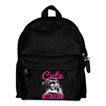 UTV Off Road Girl Woman 4 Wheeler Side by side - Kids' Backpack - black - Front