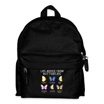 Jardin inspirant des papillons monarques - Sac à dos Enfant - noir - Devant
