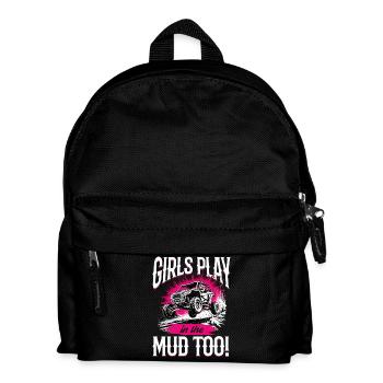 UTV Off Road Girl Woman 4 Wheeler Side by side - Kids' Backpack - black - Front