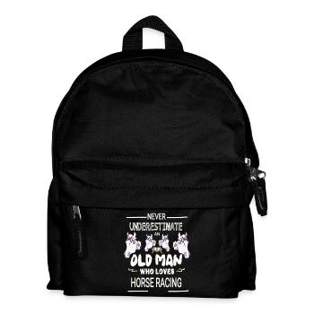 Norweger sagt Nein Lustiges freches Pferde  - Kinder Rucksack - Schwarz - Vorne