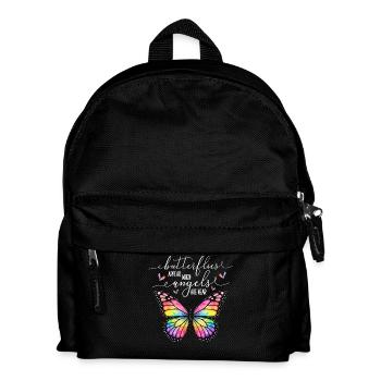Inspiring butterfly fan graphic - Kids' Backpack - black - Front