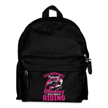 UTV Off Road Girl Woman 4 Wheeler Side by side - Kids' Backpack - black - Front