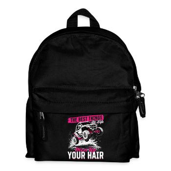 UTV Off Road Girl Woman 4 Wheeler Side by side - Kids' Backpack - black - Front