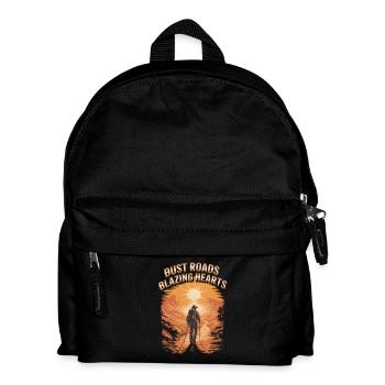 Bust Roads Blazing Hearts Hiking Adventure - Kids' Backpack - black - Front