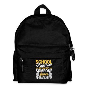 Secrétaire d’école Bureau de l’administration scolaire Vie quotidienne scolaire - Sac à dos Enfant - noir - Devant