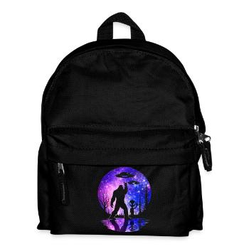 Bigfoot Rock On Sign Sasquatch Yeti Rock And Roll - Kinder Rucksack - Schwarz - Vorne