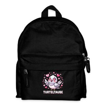 Turteltaube Niedliche Verliebte Taube - Kinder Rucksack - Schwarz - Vorne