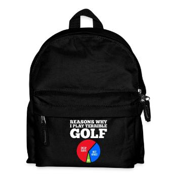 Reasons Why Golf Lover Golfer - Kids' Backpack - black - Front