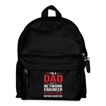 Netzwerk Ingenieur Programmierer Informatiker - Kinder Rucksack - Schwarz - Vorne