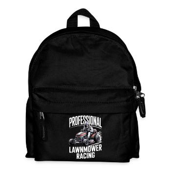 Rasentraktorrennen Motorsport Lawnmower Racing  - Kinder Rucksack - Schwarz - Vorne