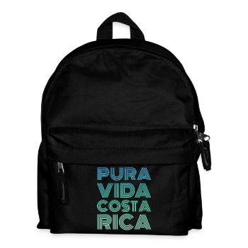 Pura Vida Costa Rica - Kinder Rucksack - Schwarz - Vorne