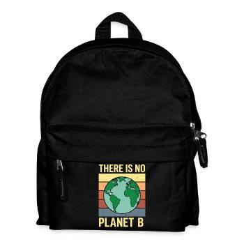 Il n’y a pas d’environnement rétro avec le t-shirt de la planète B - Sac à dos Enfant - noir - Devant
