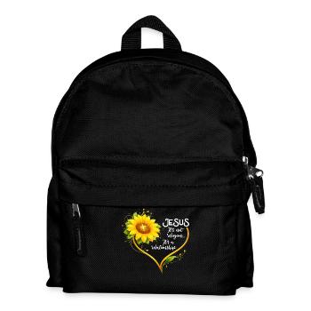 Positivité chrétienne du tournesol Religion de Dieu - Sac à dos Enfant - noir - Devant