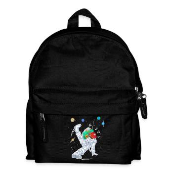 Astronaut Rapper Dance Shirt - Kids' Backpack - black - Front