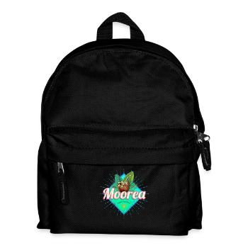Moorea Französisch-Polynesien Insel Souvenir - Kinder Rucksack - Schwarz - Vorne